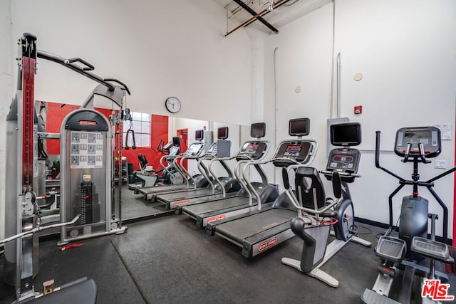 view of exercise room