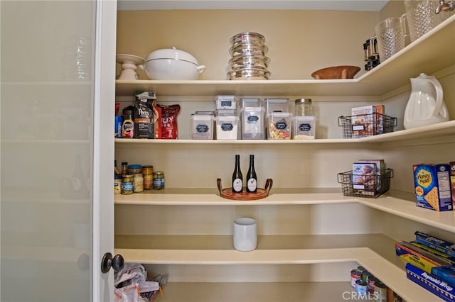 view of pantry