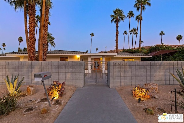 view of ranch-style home