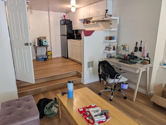 interior space featuring light hardwood / wood-style flooring