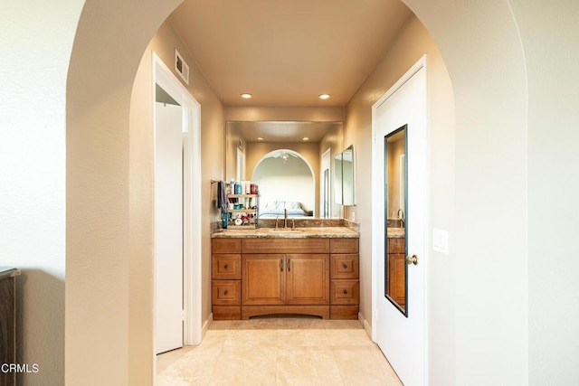 bathroom with vanity