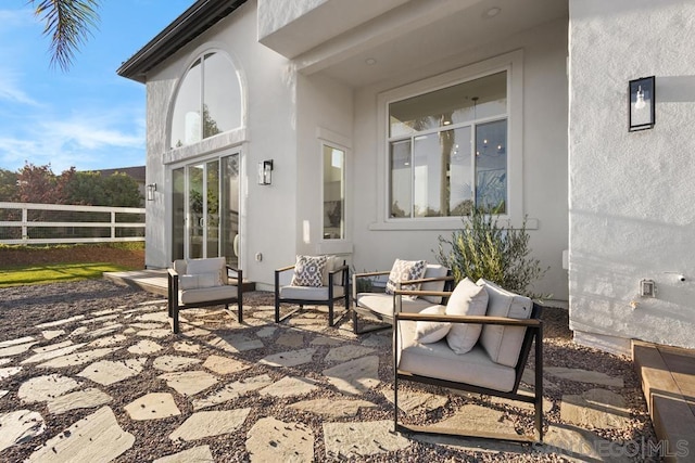 view of patio / terrace featuring outdoor lounge area