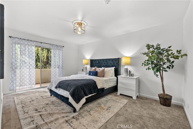 bedroom with carpet floors