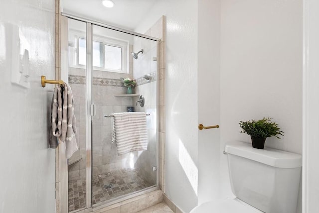 bathroom with walk in shower