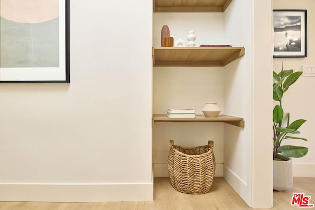 interior details with wood-type flooring