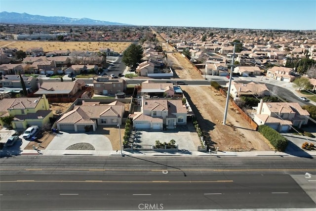 aerial view featuring a mountain view