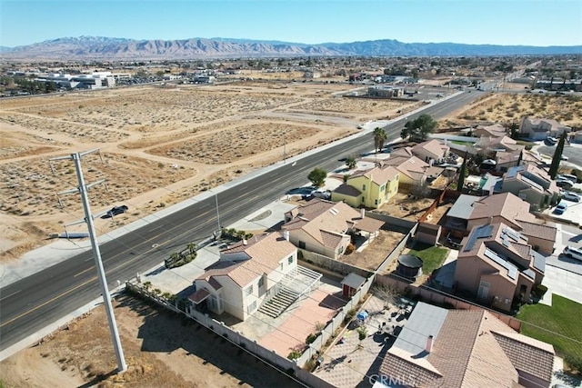 aerial view featuring a mountain view