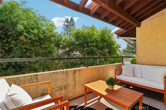 balcony with outdoor lounge area