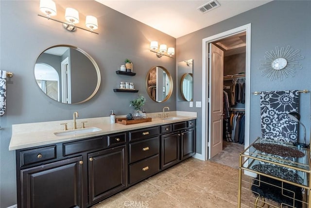 bathroom with vanity