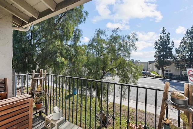 view of balcony