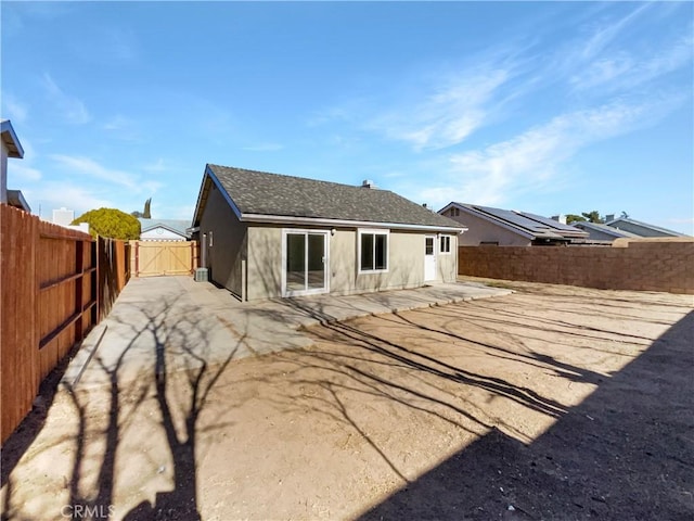 rear view of property with a patio