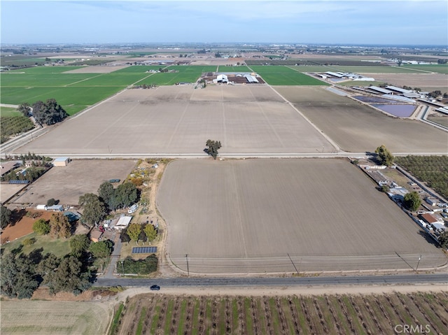 bird's eye view with a rural view