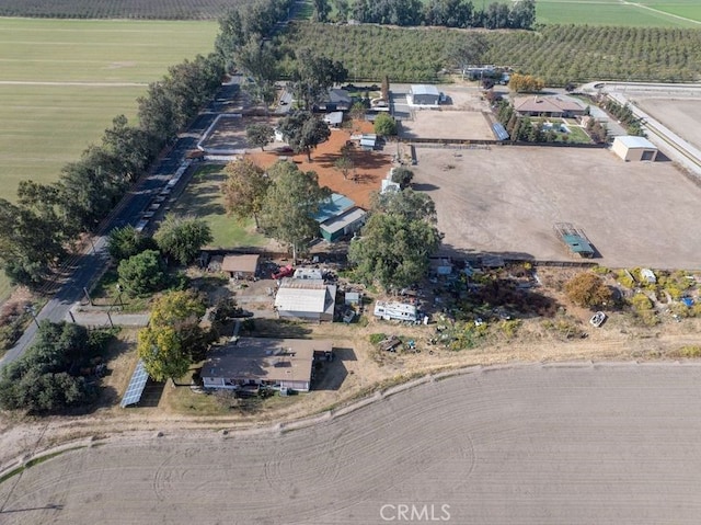 aerial view featuring a rural view