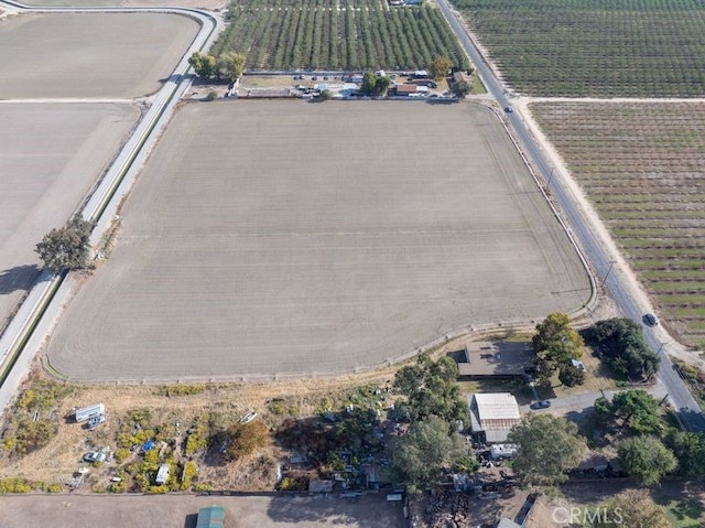 drone / aerial view with a rural view