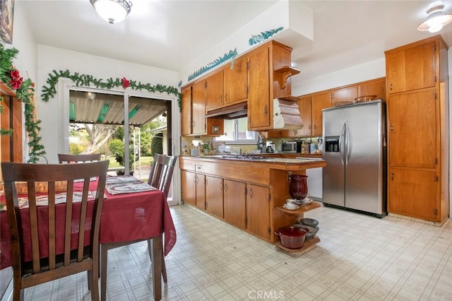 kitchen with appliances with stainless steel finishes