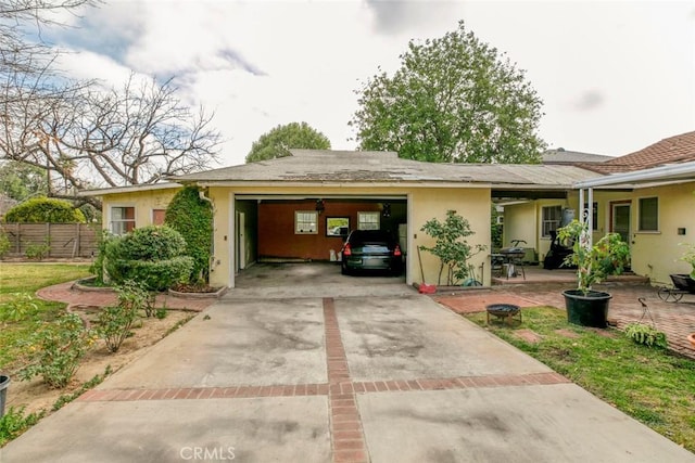 view of front of home featuring a garage