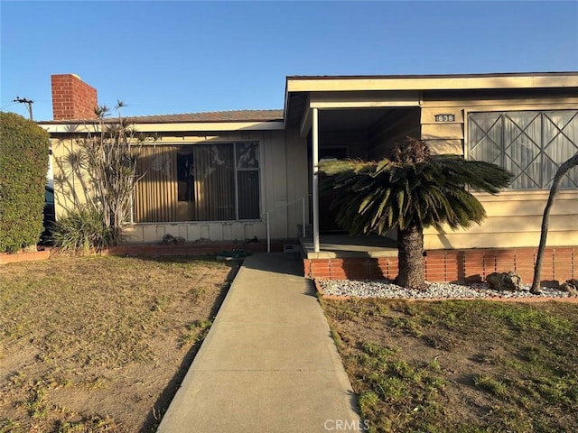 view of front of property