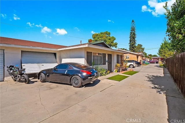 ranch-style home with a garage