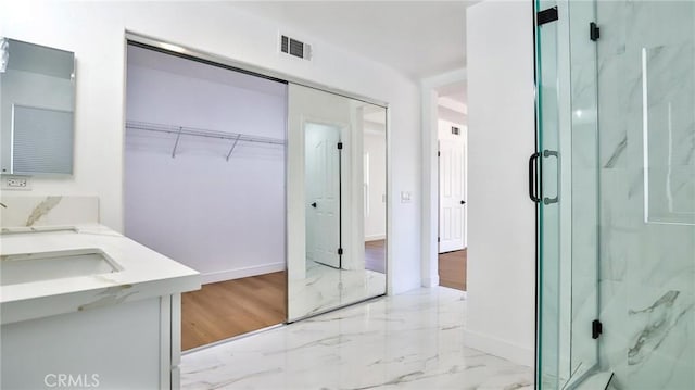 closet featuring sink