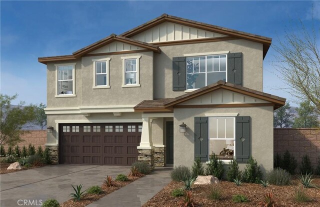 view of front of home featuring a garage