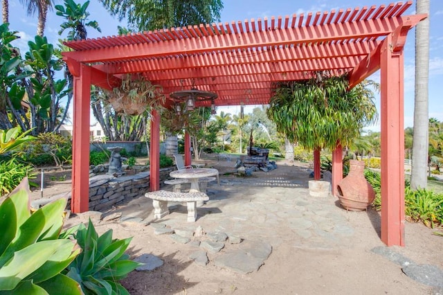 623 Quail Gardens Ln, Encinitas, CA 92024 - view of patio with a pergola