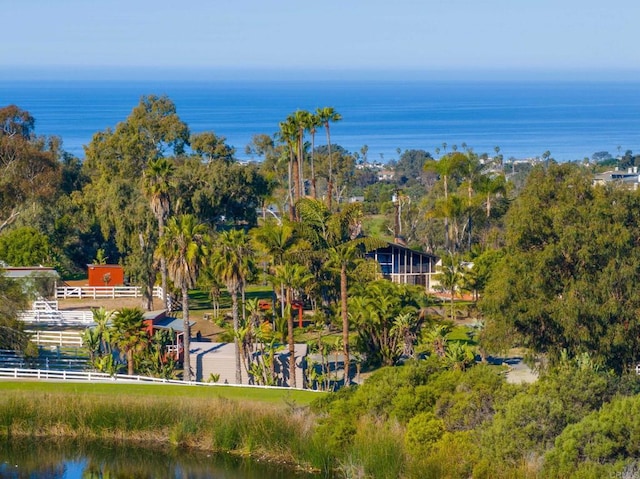 623 Quail Gardens Ln, Encinitas, CA 92024 - bird's eye view with a water view