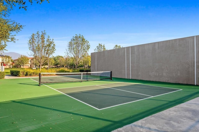 view of tennis court