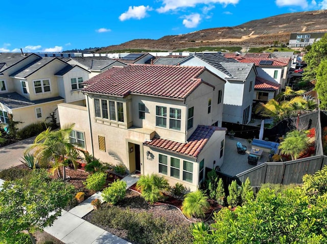 exterior space with a mountain view