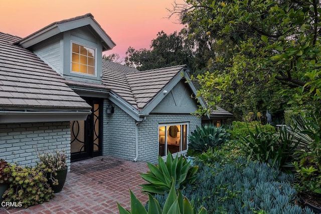 exterior space with a patio