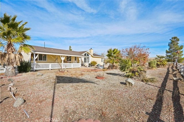 view of rear view of property