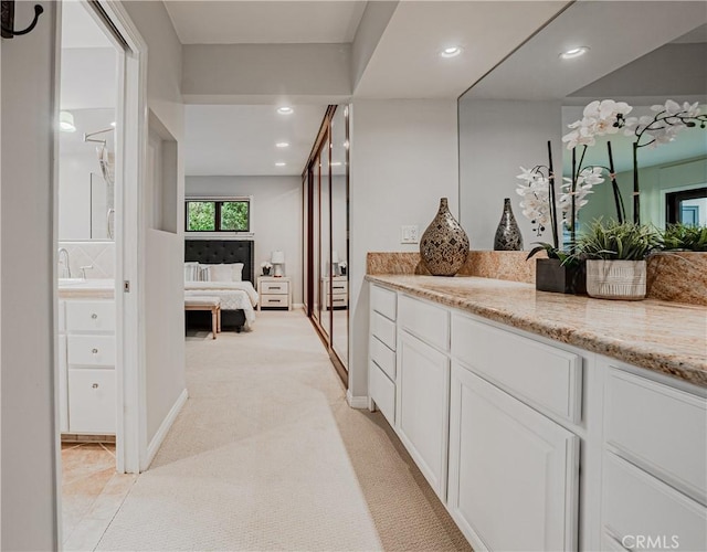 bathroom with vanity