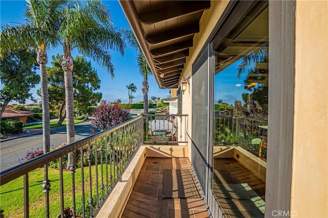 view of balcony