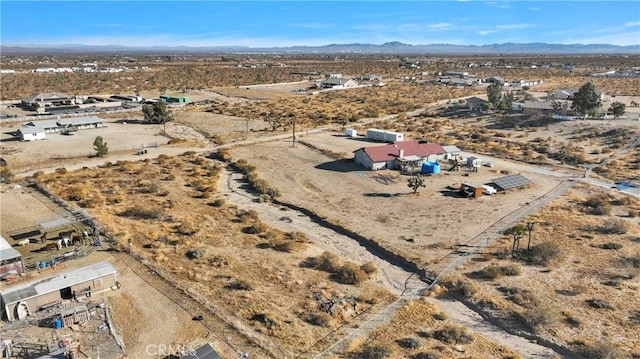 bird's eye view featuring a mountain view