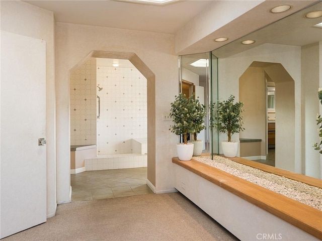 bathroom featuring tile patterned floors