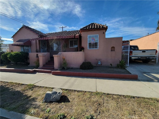 view of front of home