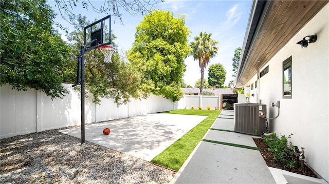 view of basketball court