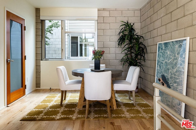 dining room featuring hardwood / wood-style flooring