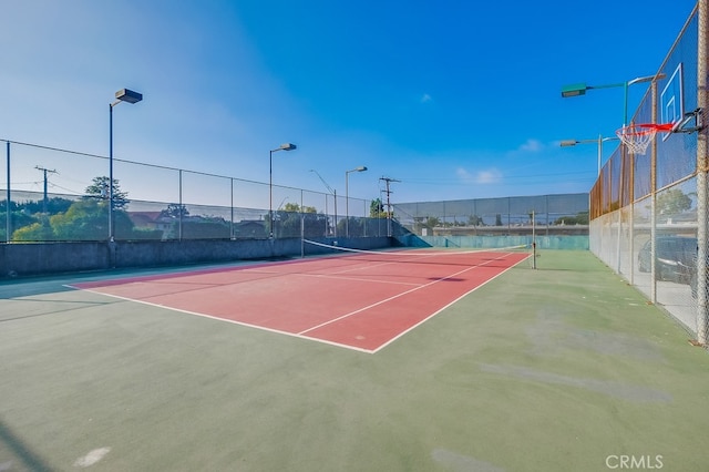 view of sport court with basketball court