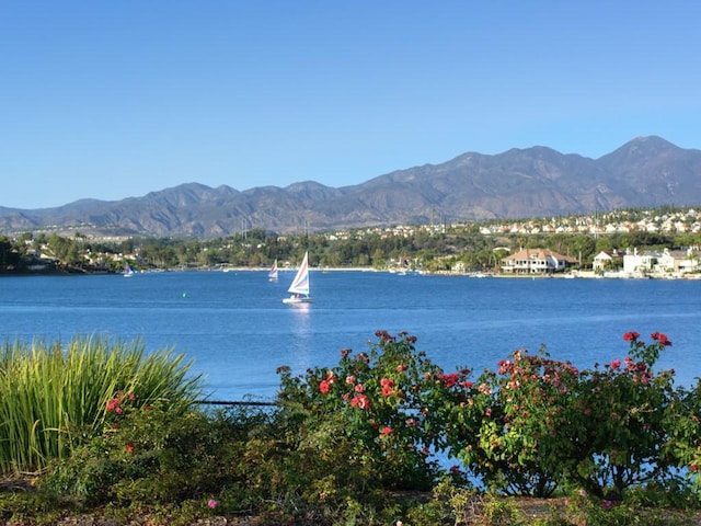 property view of water with a mountain view