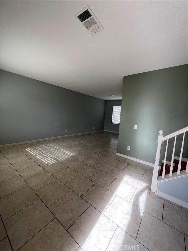 view of tiled spare room