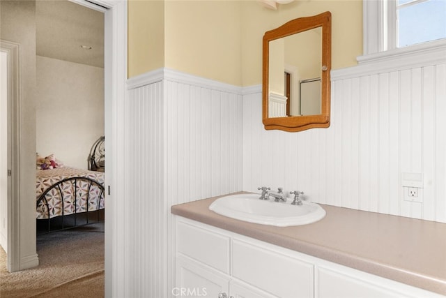 bathroom with vanity