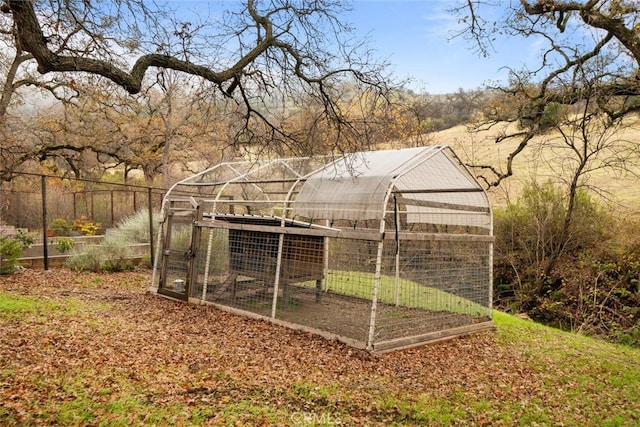 view of outdoor structure