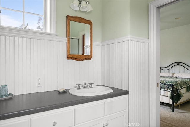 bathroom with vanity