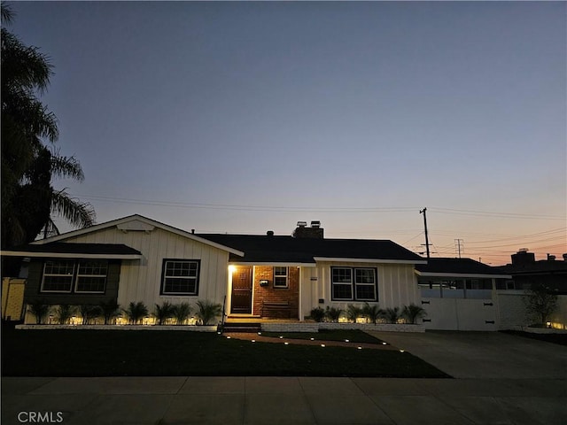 view of ranch-style house