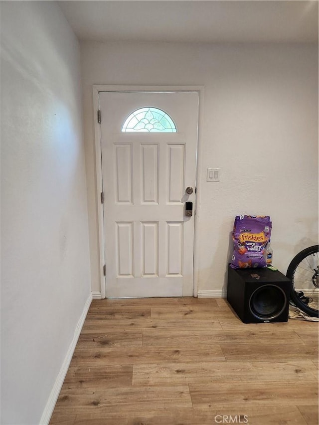 entryway featuring light hardwood / wood-style floors