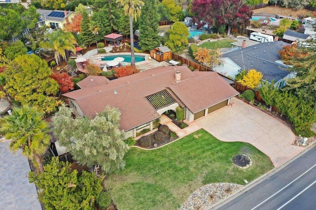 birds eye view of property