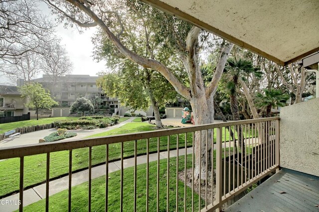 view of balcony