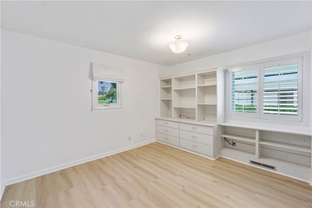 interior space featuring light hardwood / wood-style flooring and a closet