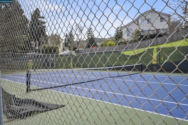 view of tennis court