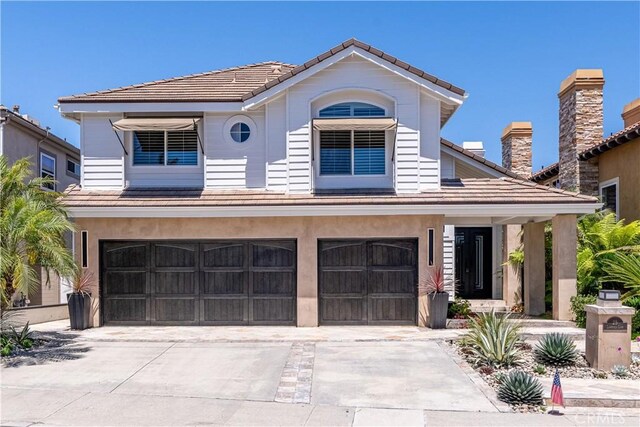 view of front of house featuring a garage